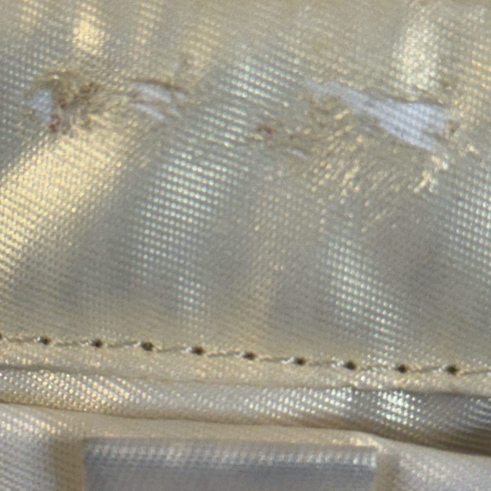 Lug Bolero Crossbody Bag Metallic Pearl Champagne - Star Lining w/ many Pockets - Picture 14 of 16